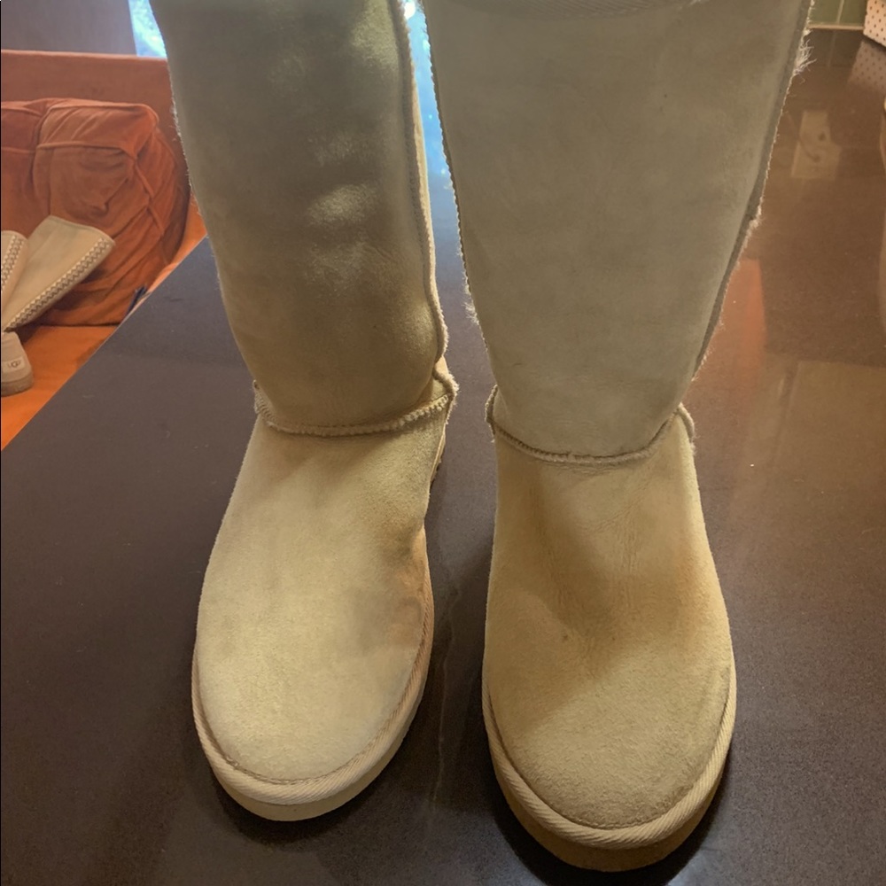 Penelope Wildberry Tall Sherling Boots Womens Size 10